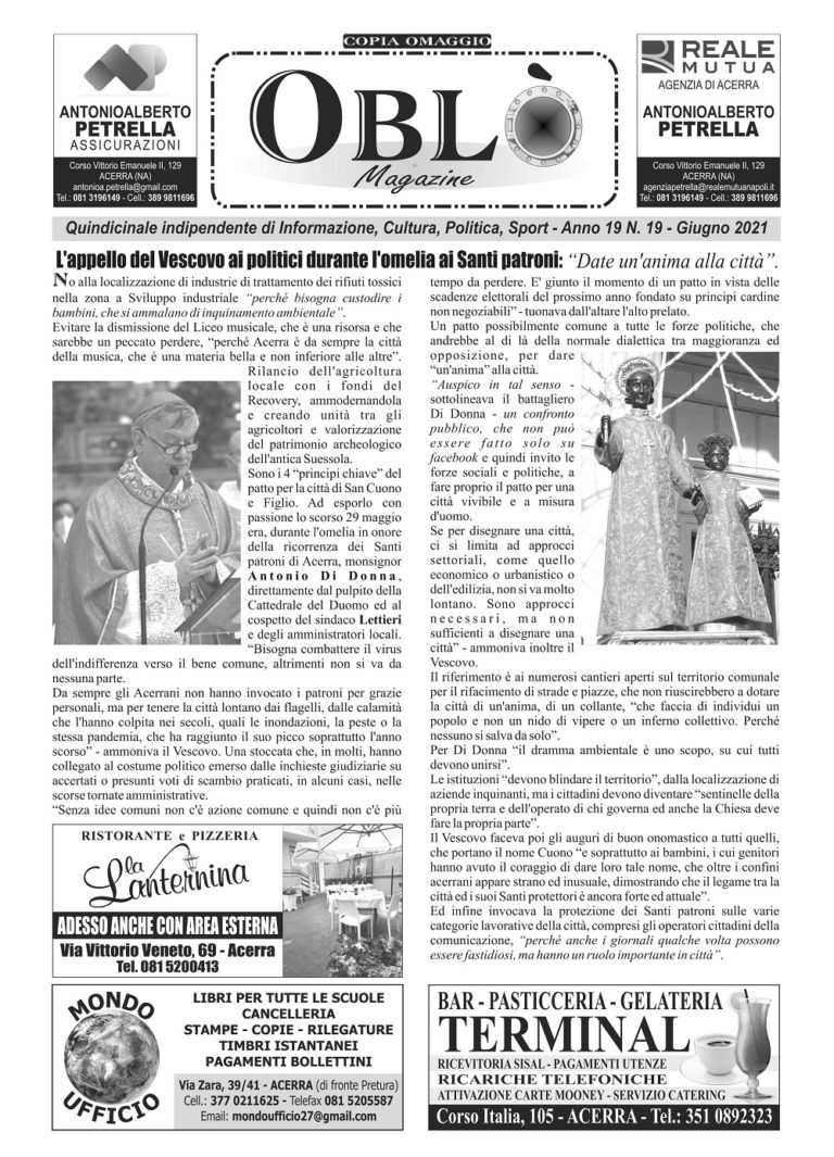 Edizione integrale del 07 giugno 2021