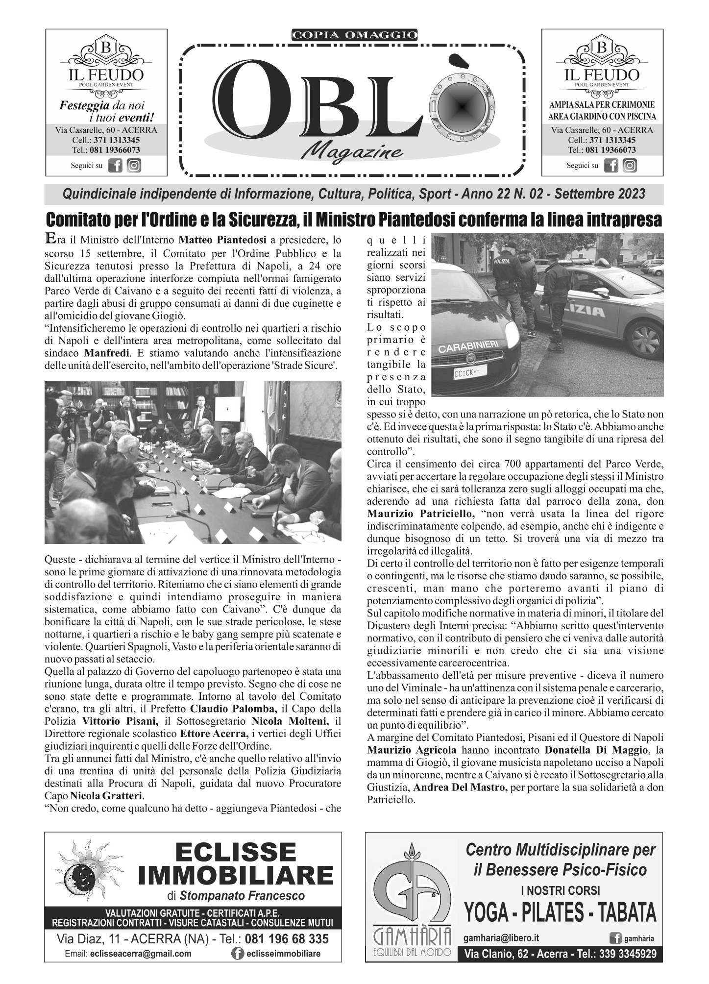 Edizione integrale del 20 settembre 2023