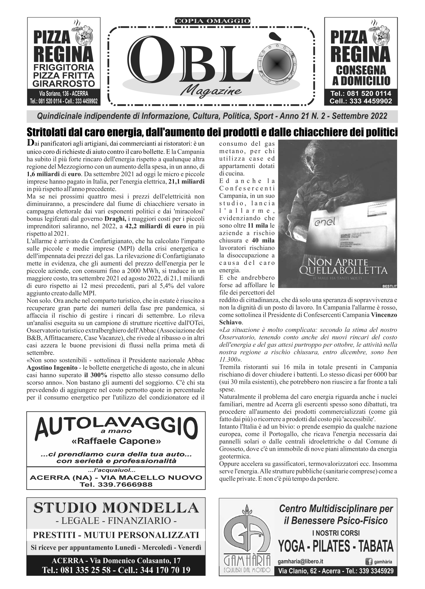Edizione integrale del 26 settembre 2022