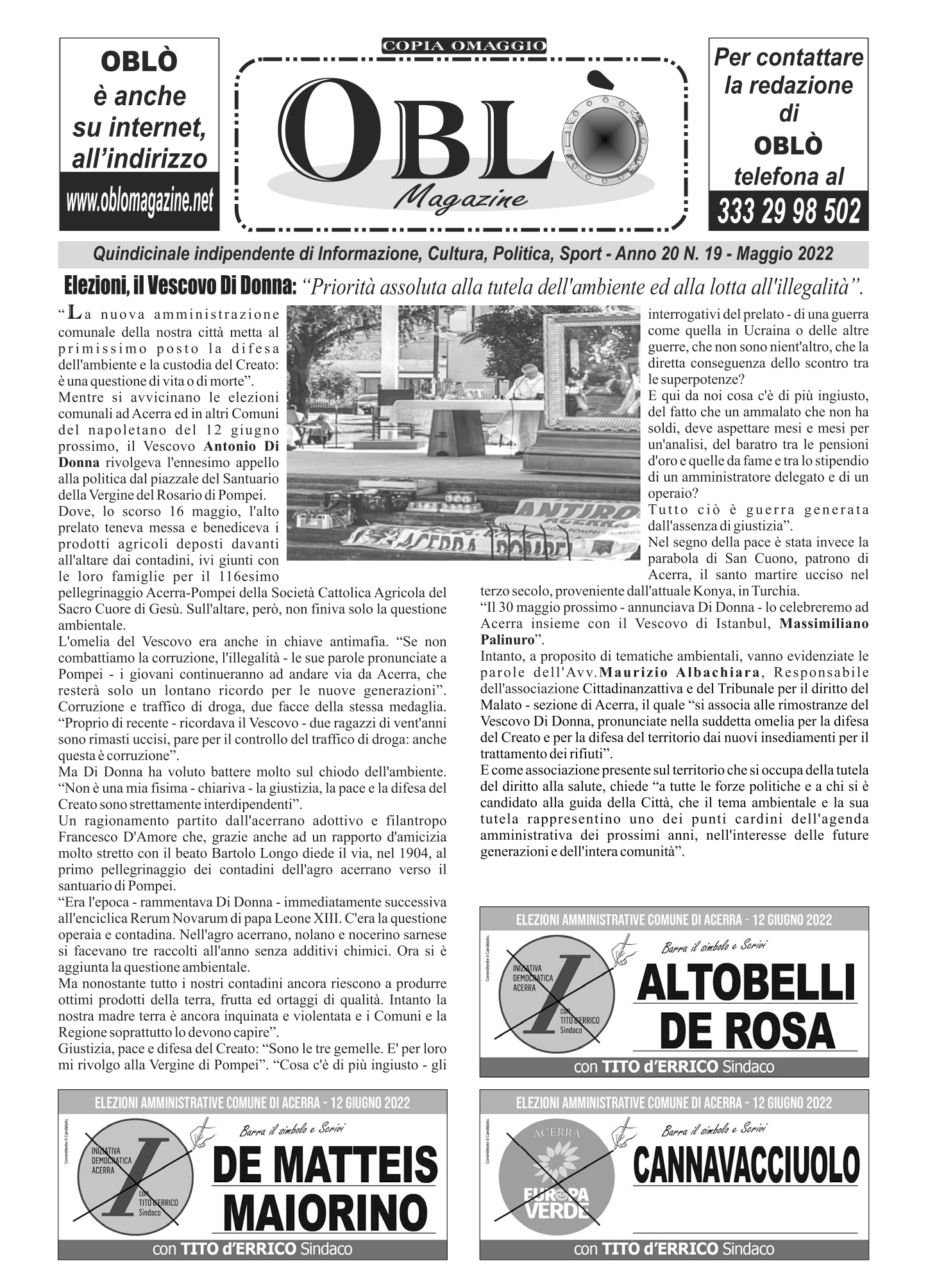 Edizione integrale del 26 maggio 2022