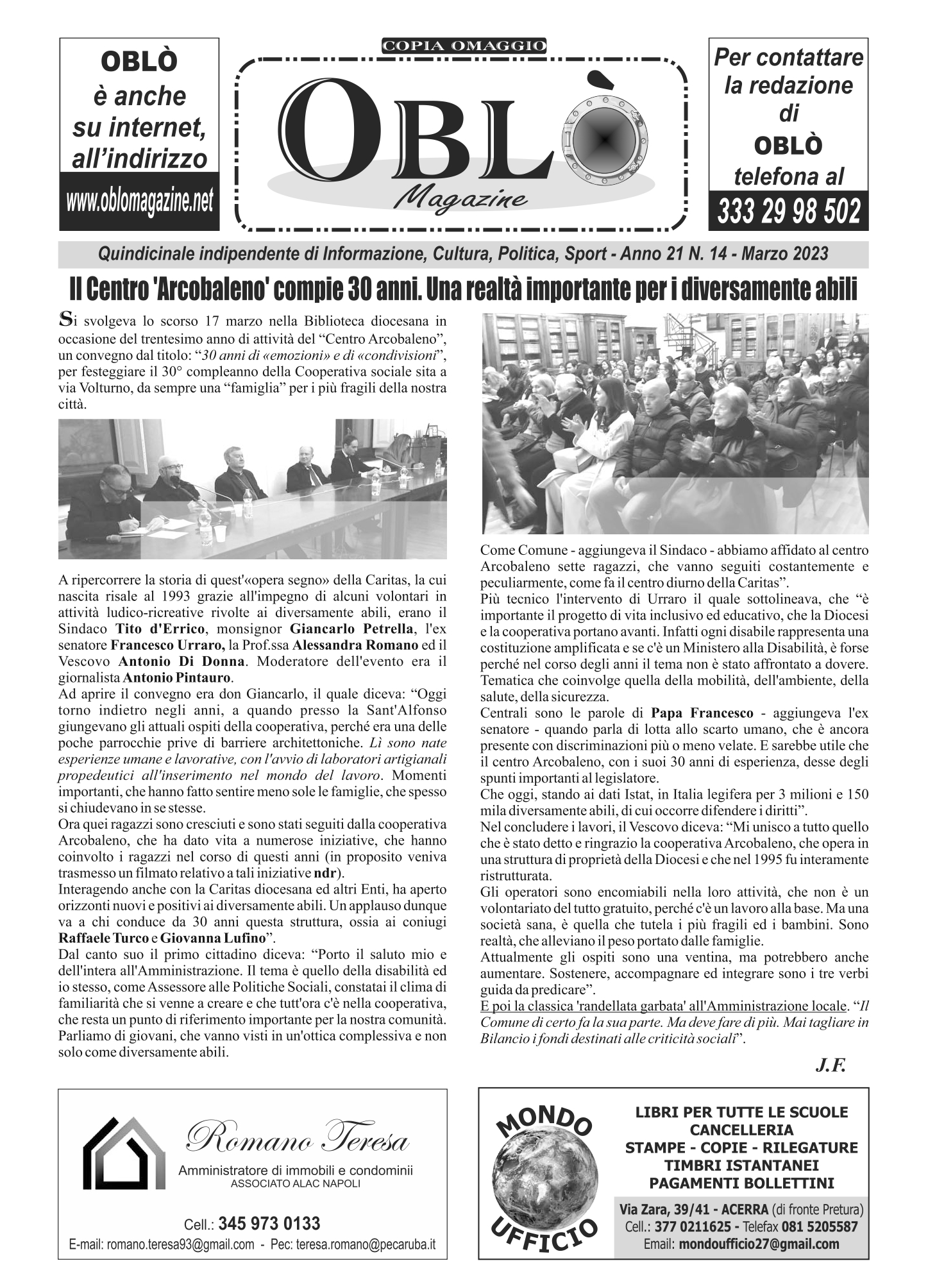 Edizione integrale del 29 marzo 2023