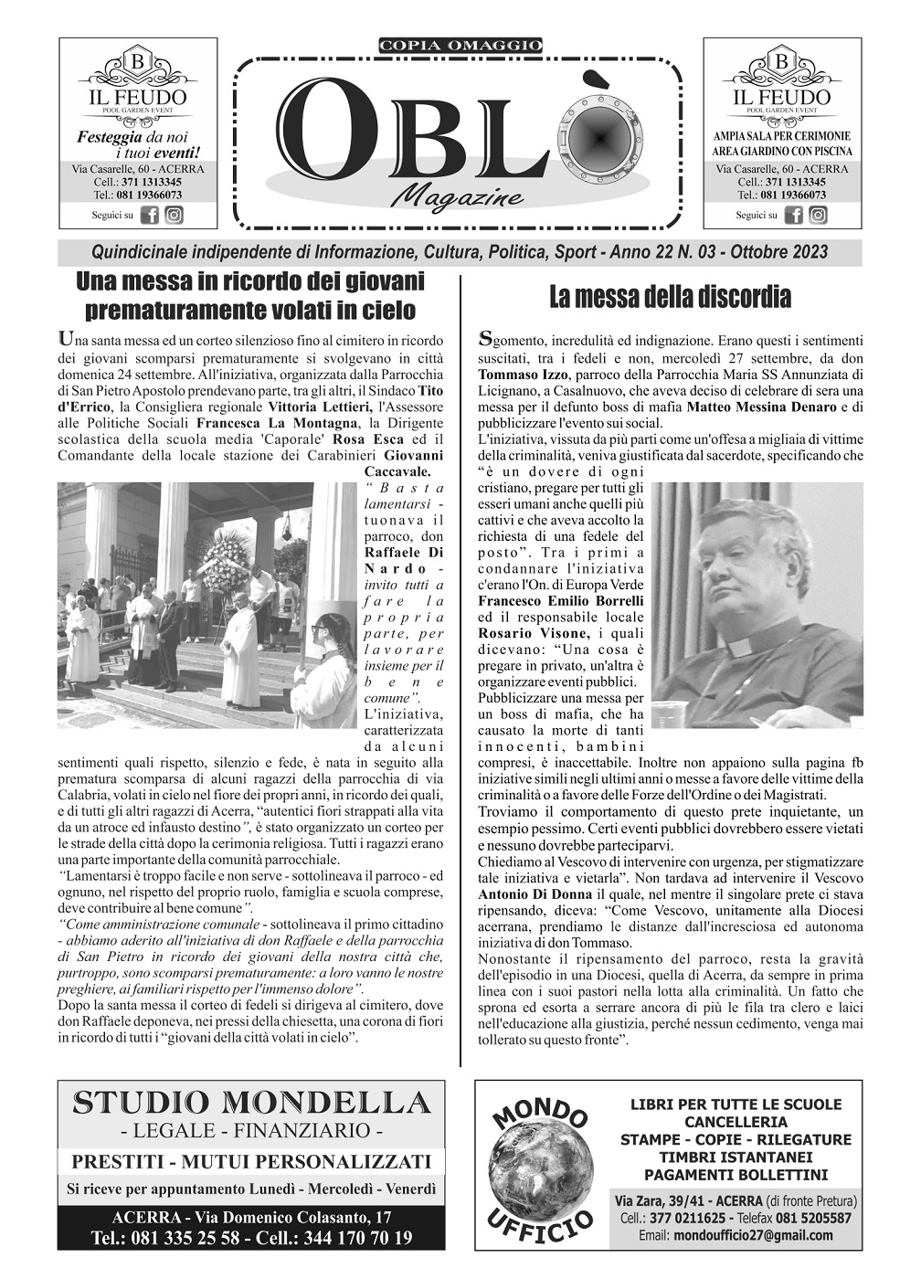 Edizione integrale del 03 ottobre 2023