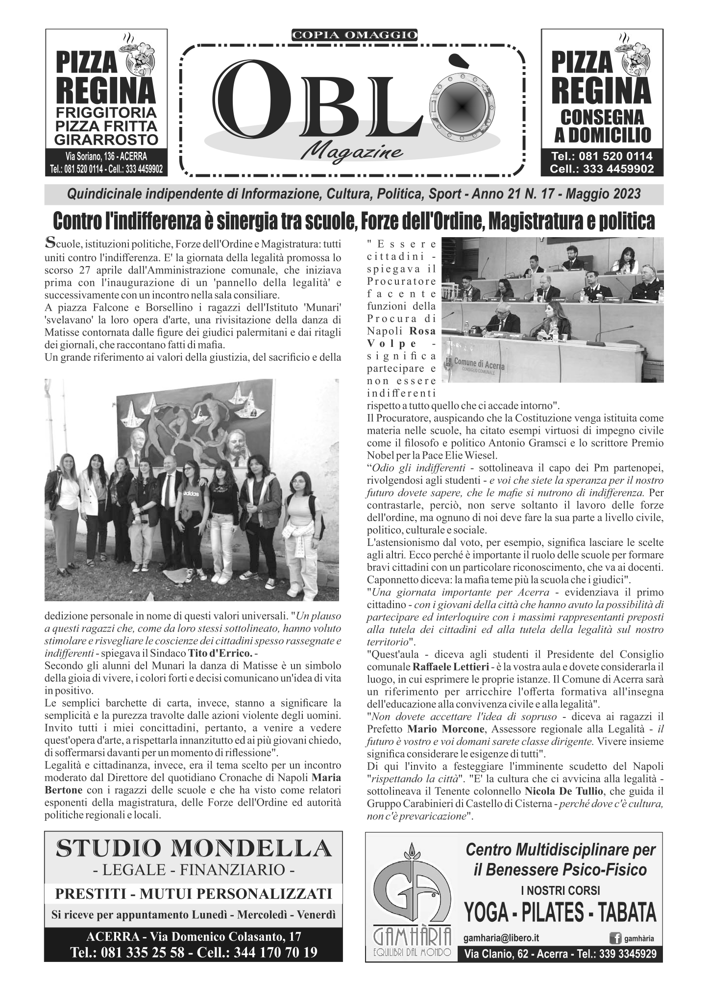 Edizione integrale del 08 maggio 2023