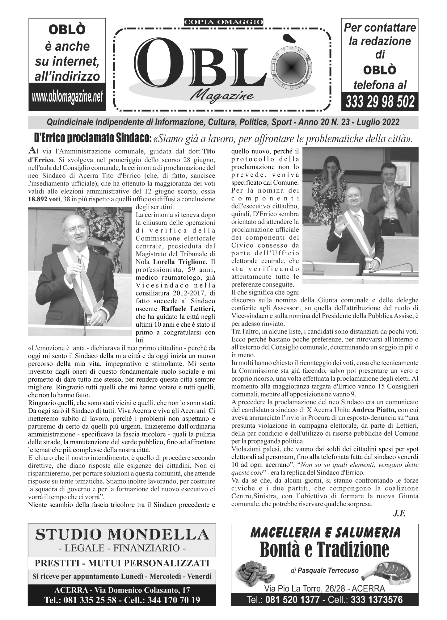 Edizione integrale del 04 luglio 2022