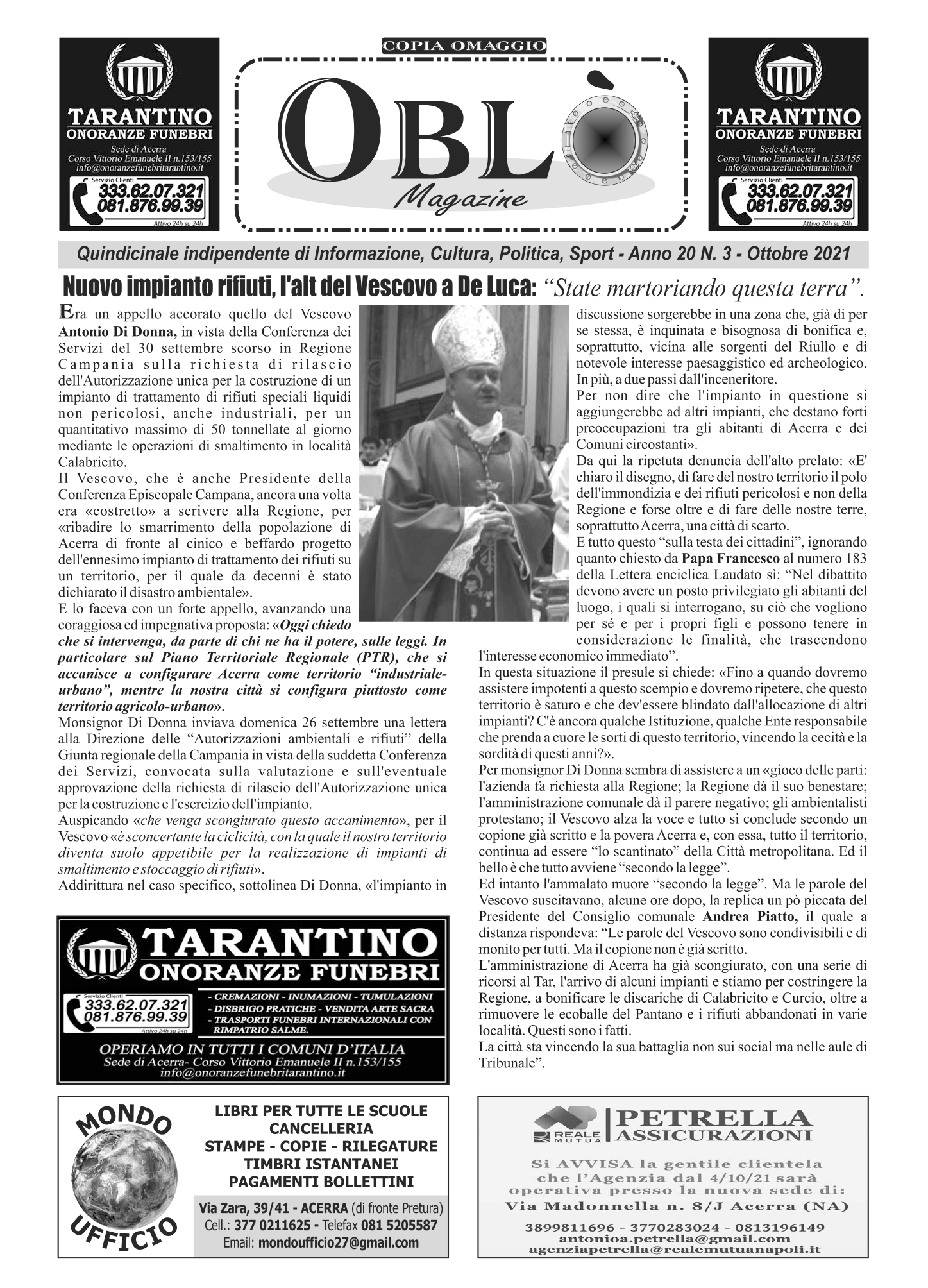 Edizione integrale del 05 ottobre 2021