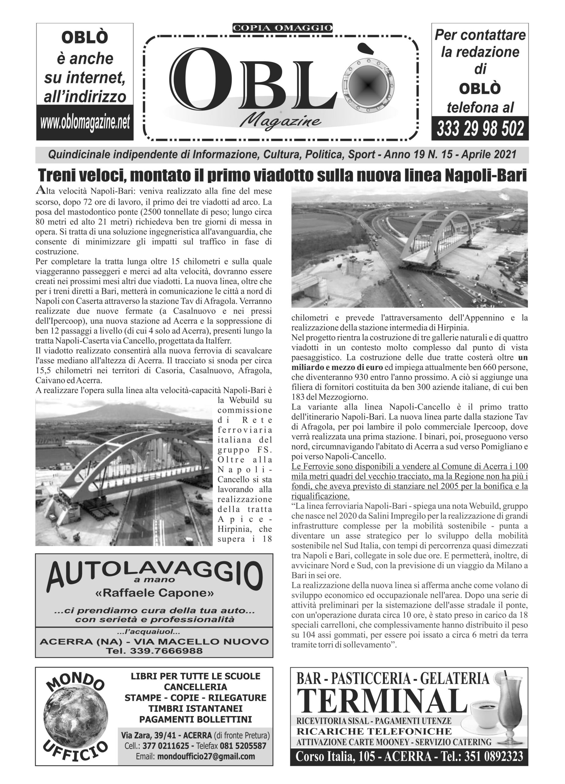 Edizione integrale del 12 aprile 2021