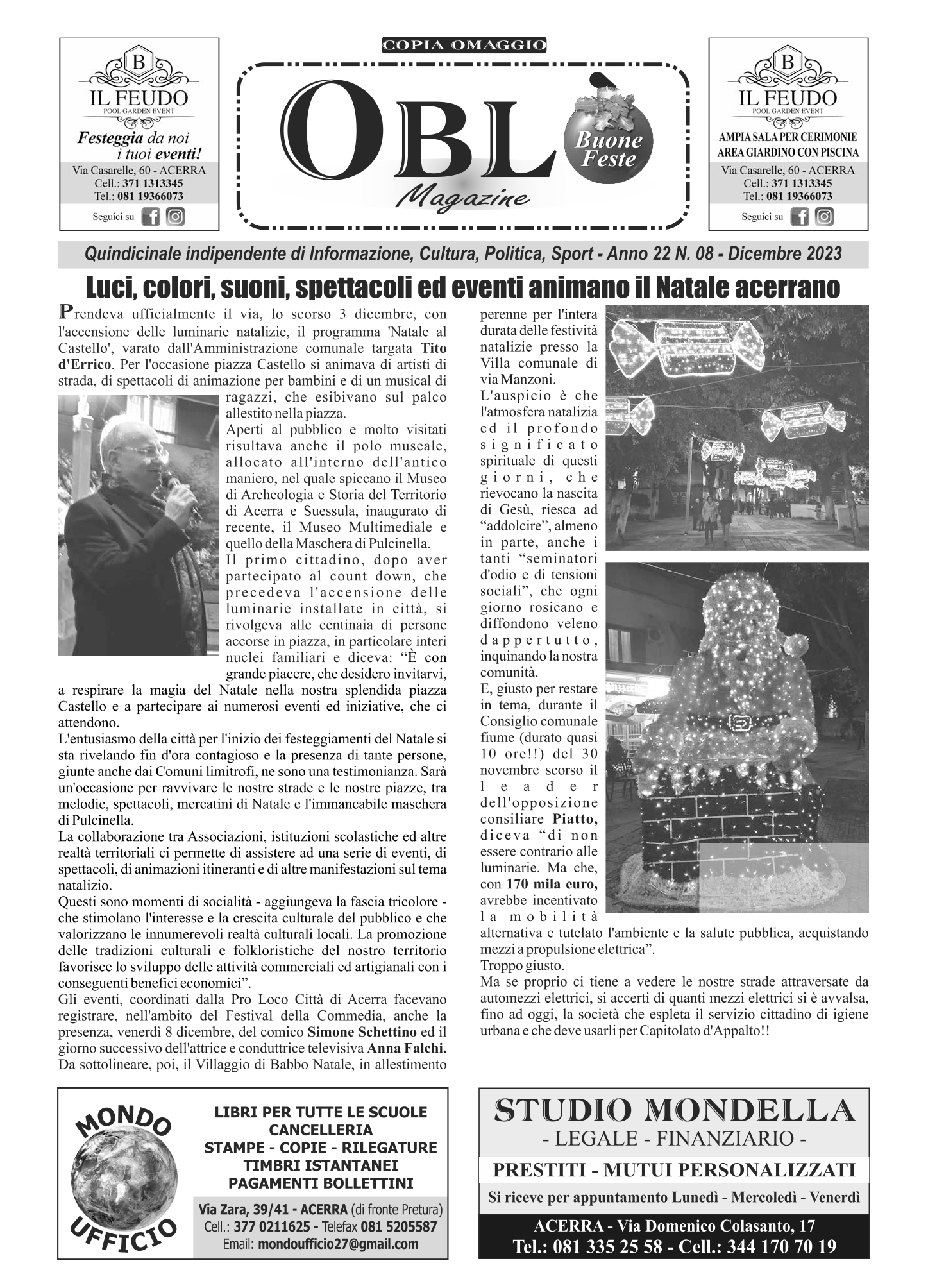 Edizione integrale del 18 dicembre 2023