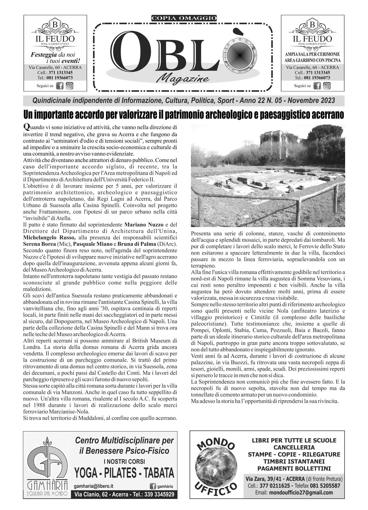 Edizione integrale del 6 novembre 2023
