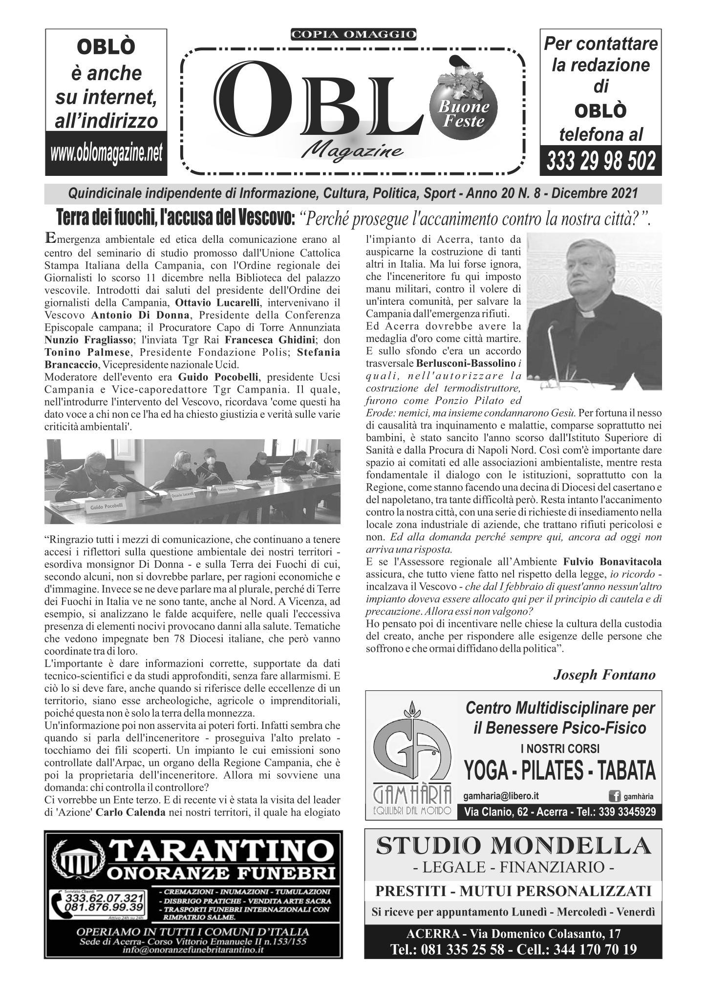 Edizione integrale del 20 dicembre 2021