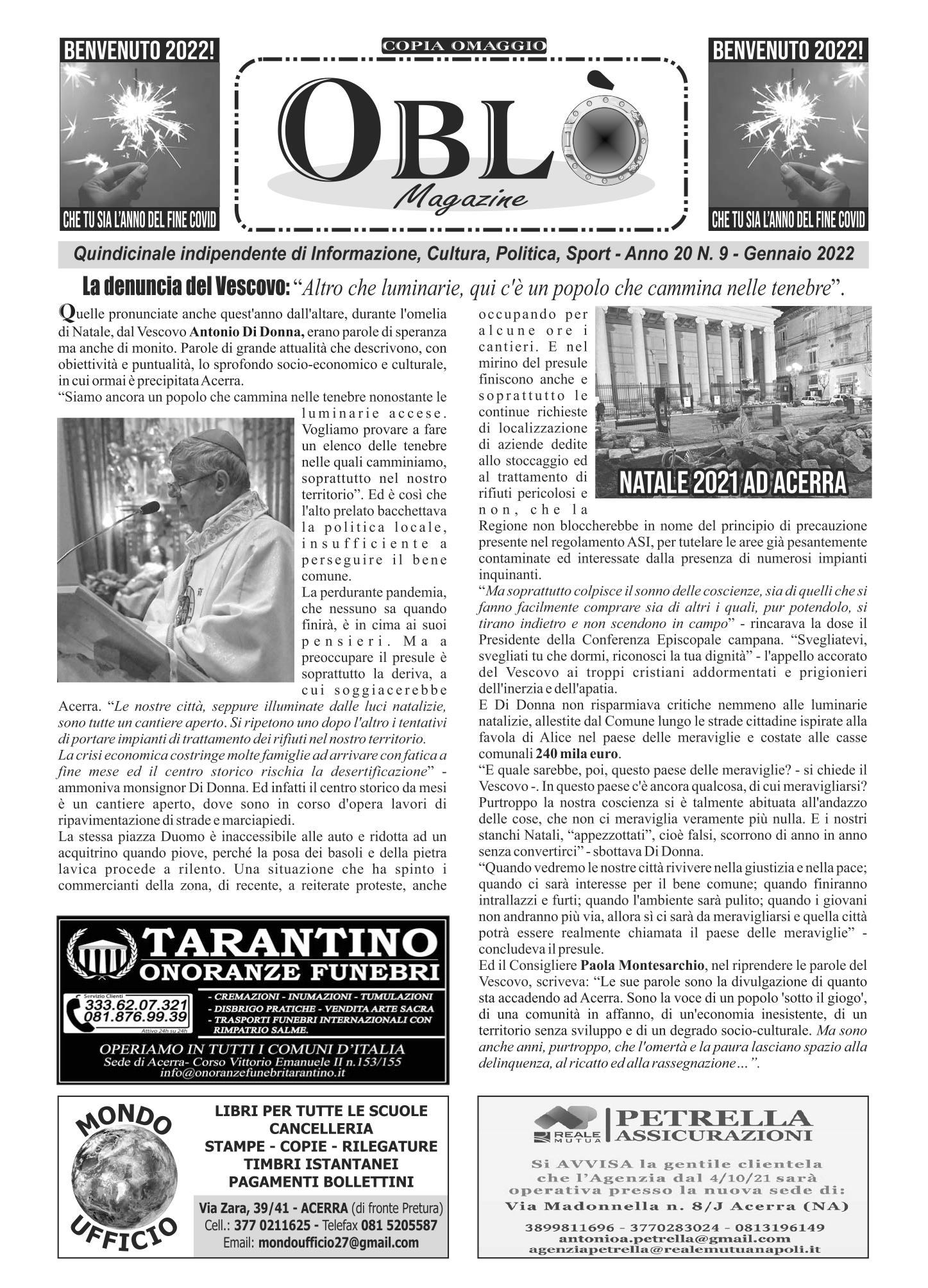Edizione integrale del 10 gennaio 2022