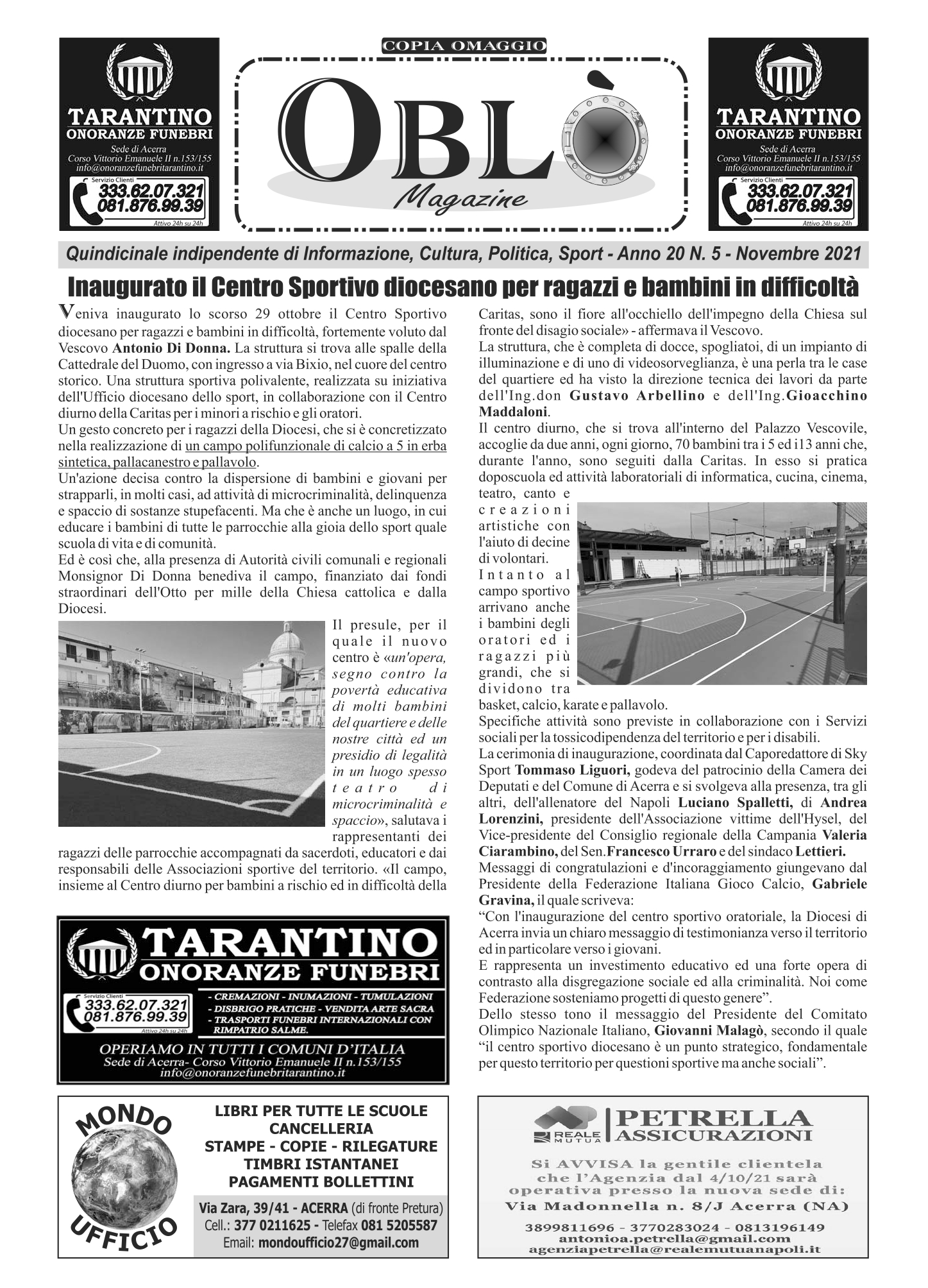 Edizione integrale del 07 novembre 2021