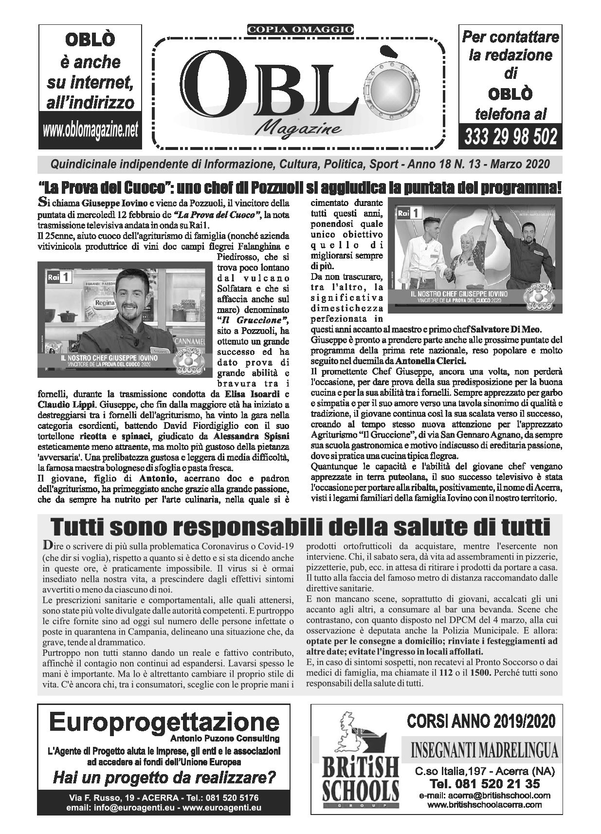 Edizione integrale del 10 marzo 2020