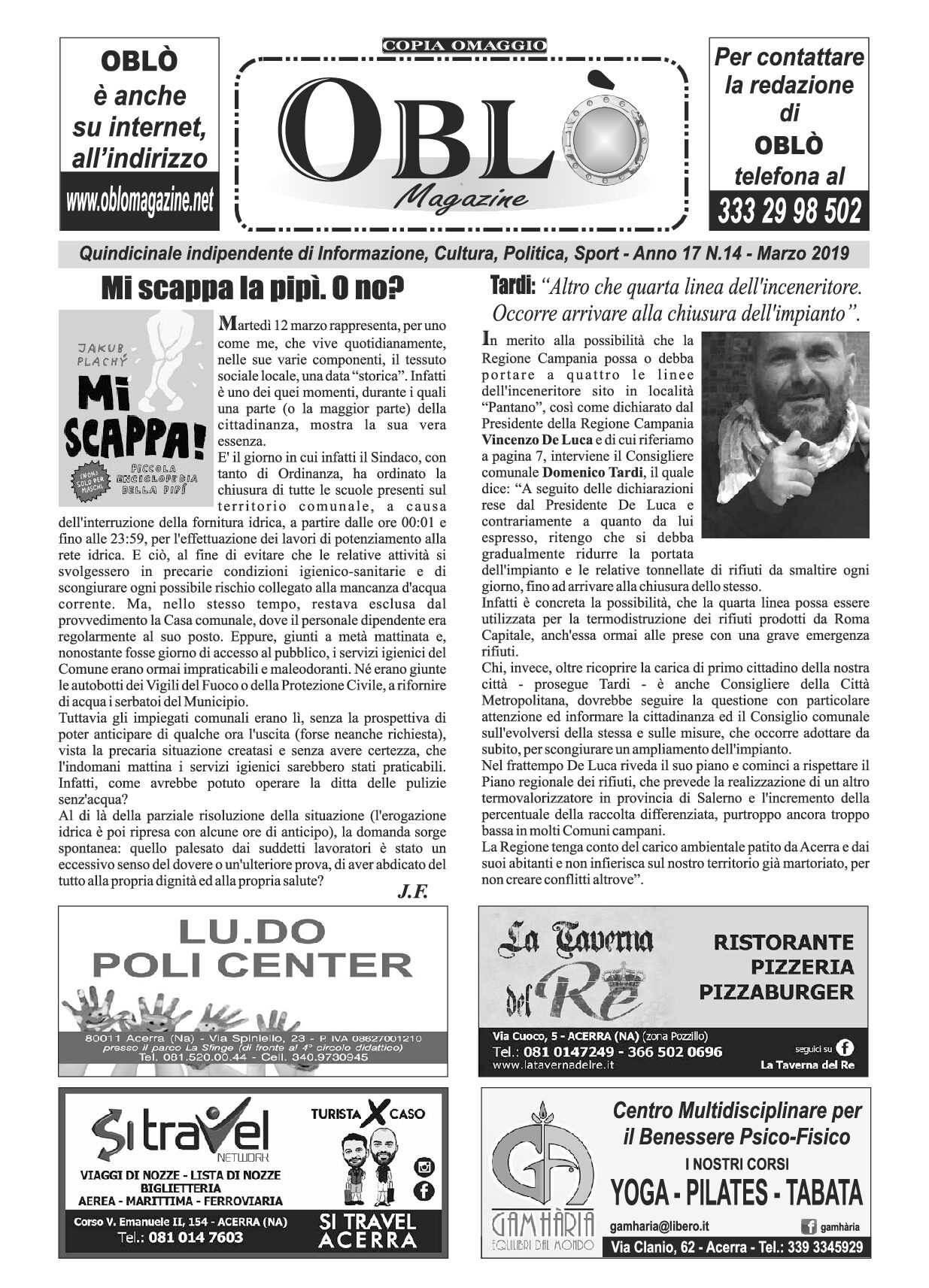 Edizione integrale del 21 marzo 2019