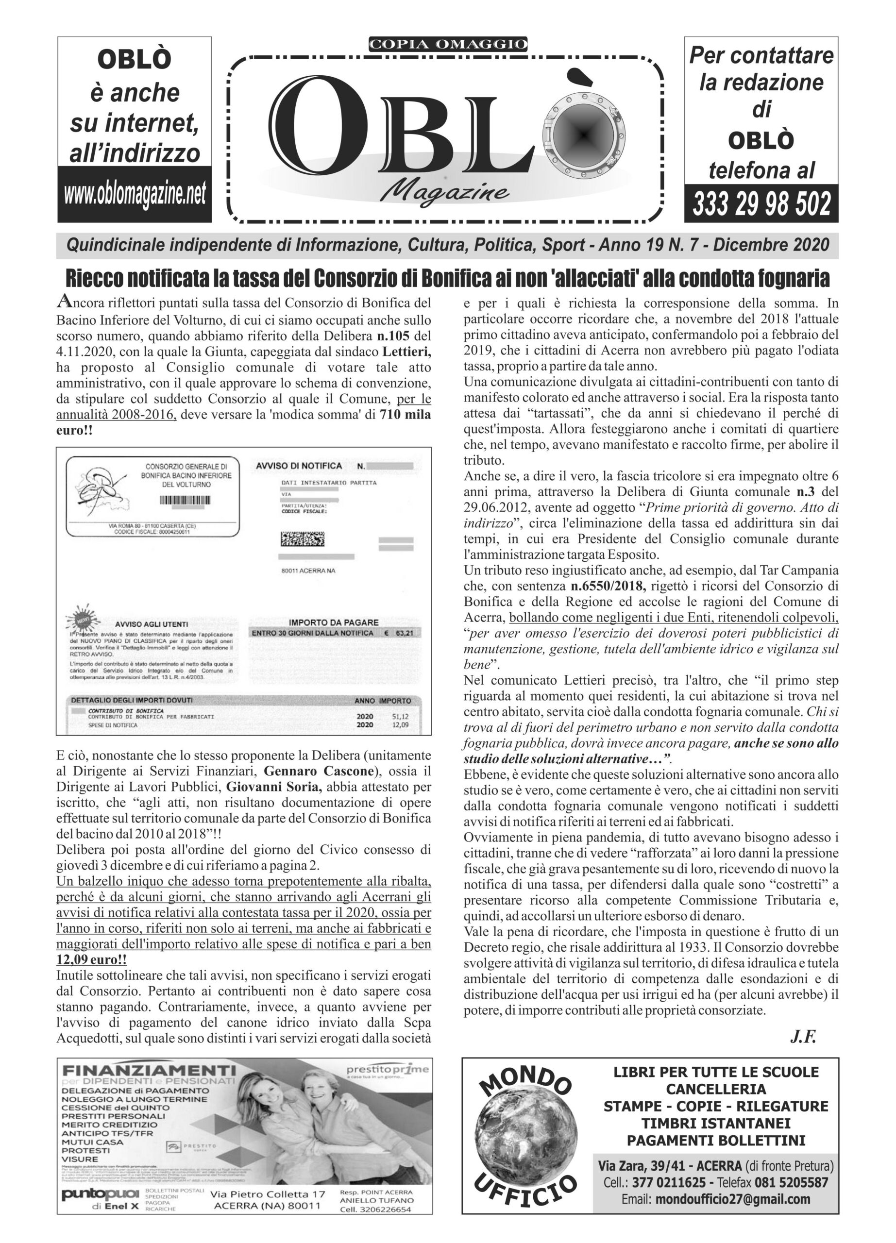 Edizione integrale del 8 dicembre 2021