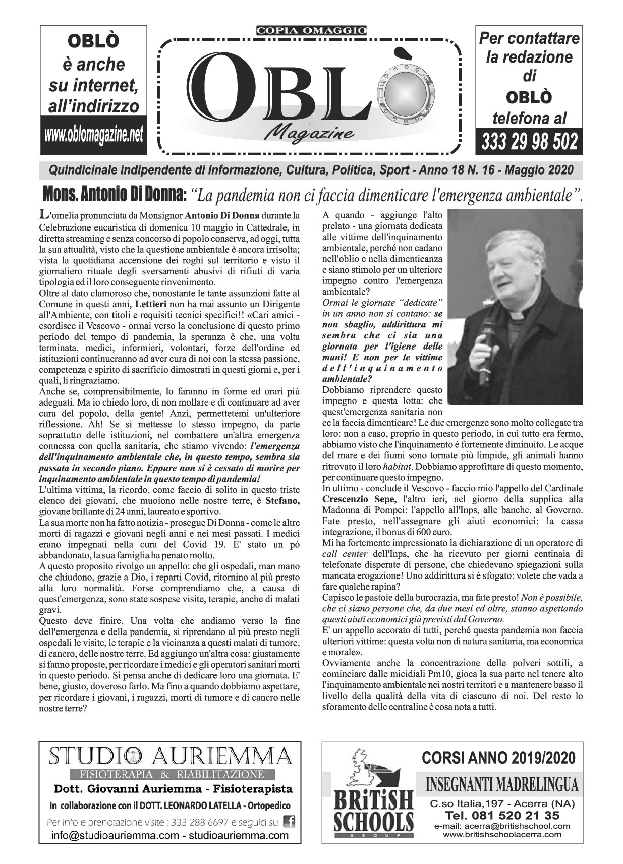 Edizione integrale del 26 maggio 2020