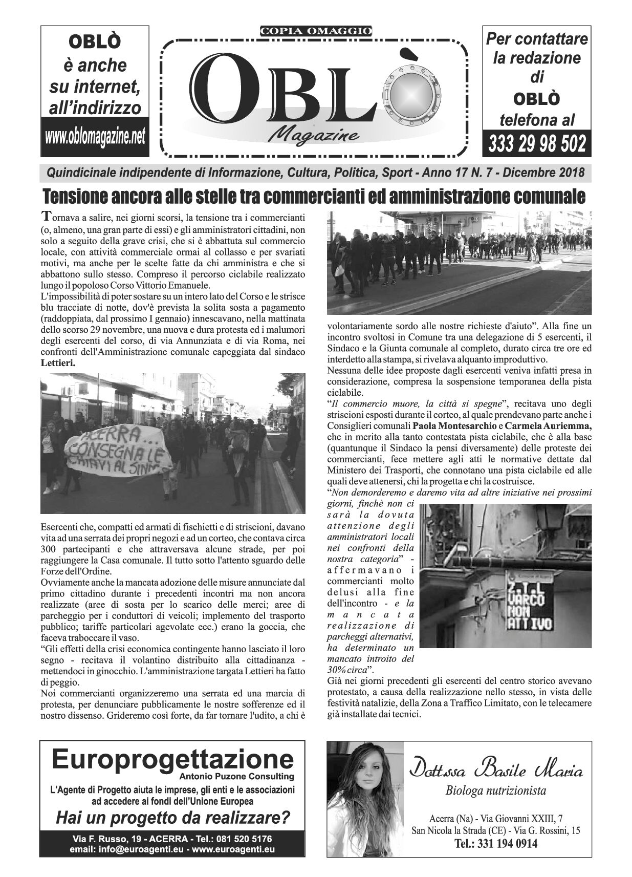 Edizione integrale del 05 dicembre 2018