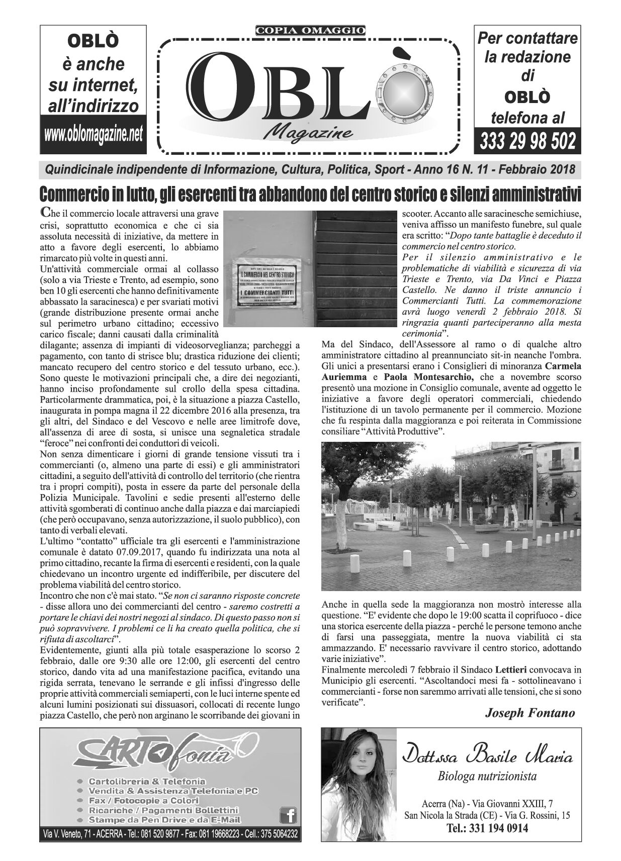 Edizione integrale del 08 febbraio 2018
