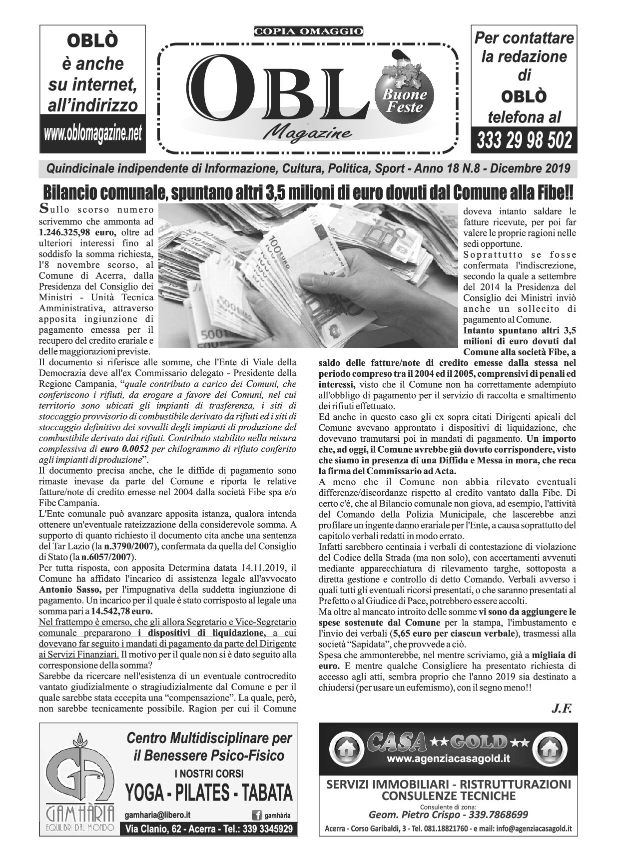 Edizione integrale del 18 dicembre 2019