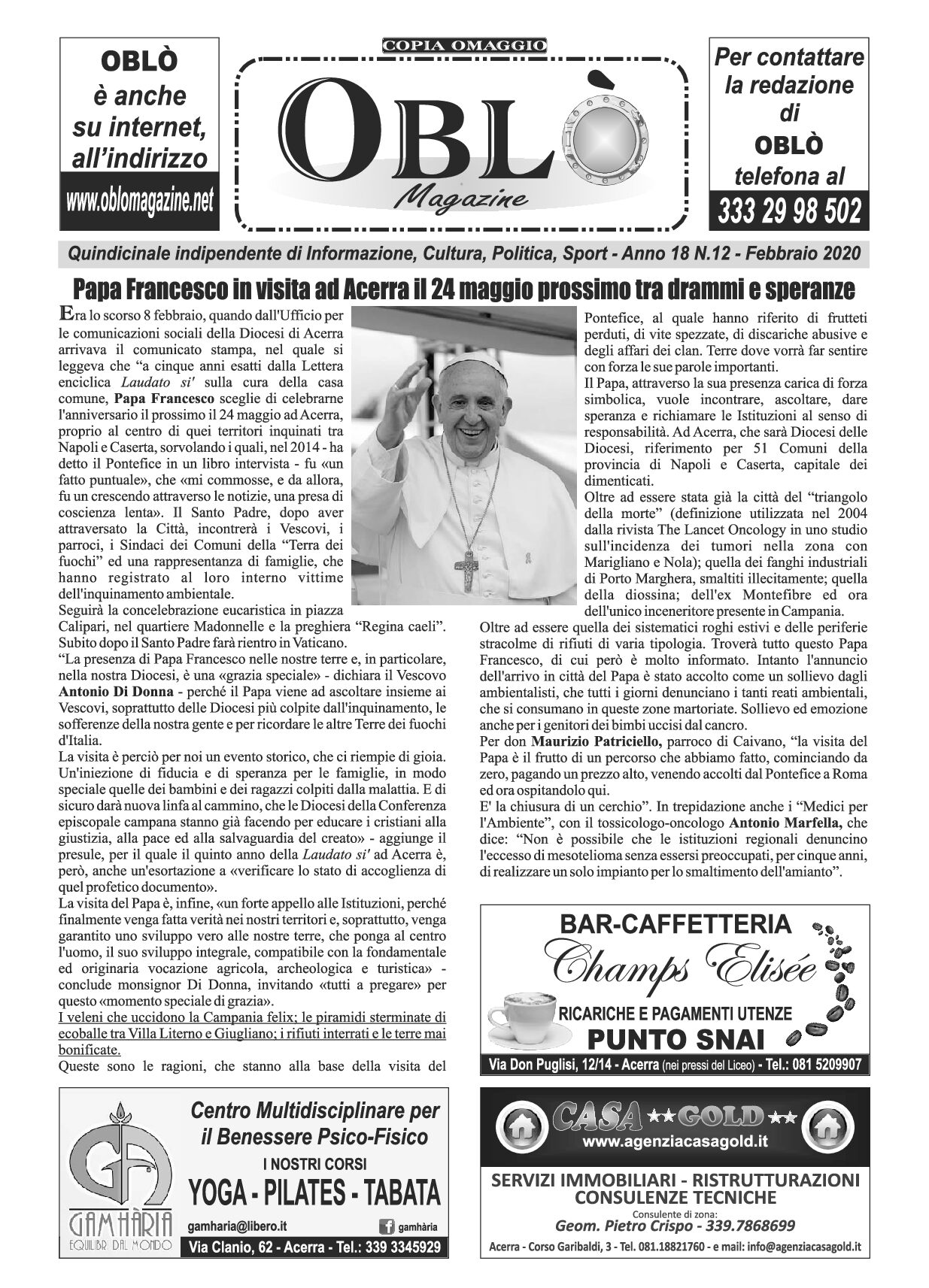 Edizione integrale del 19 febbraio 2020