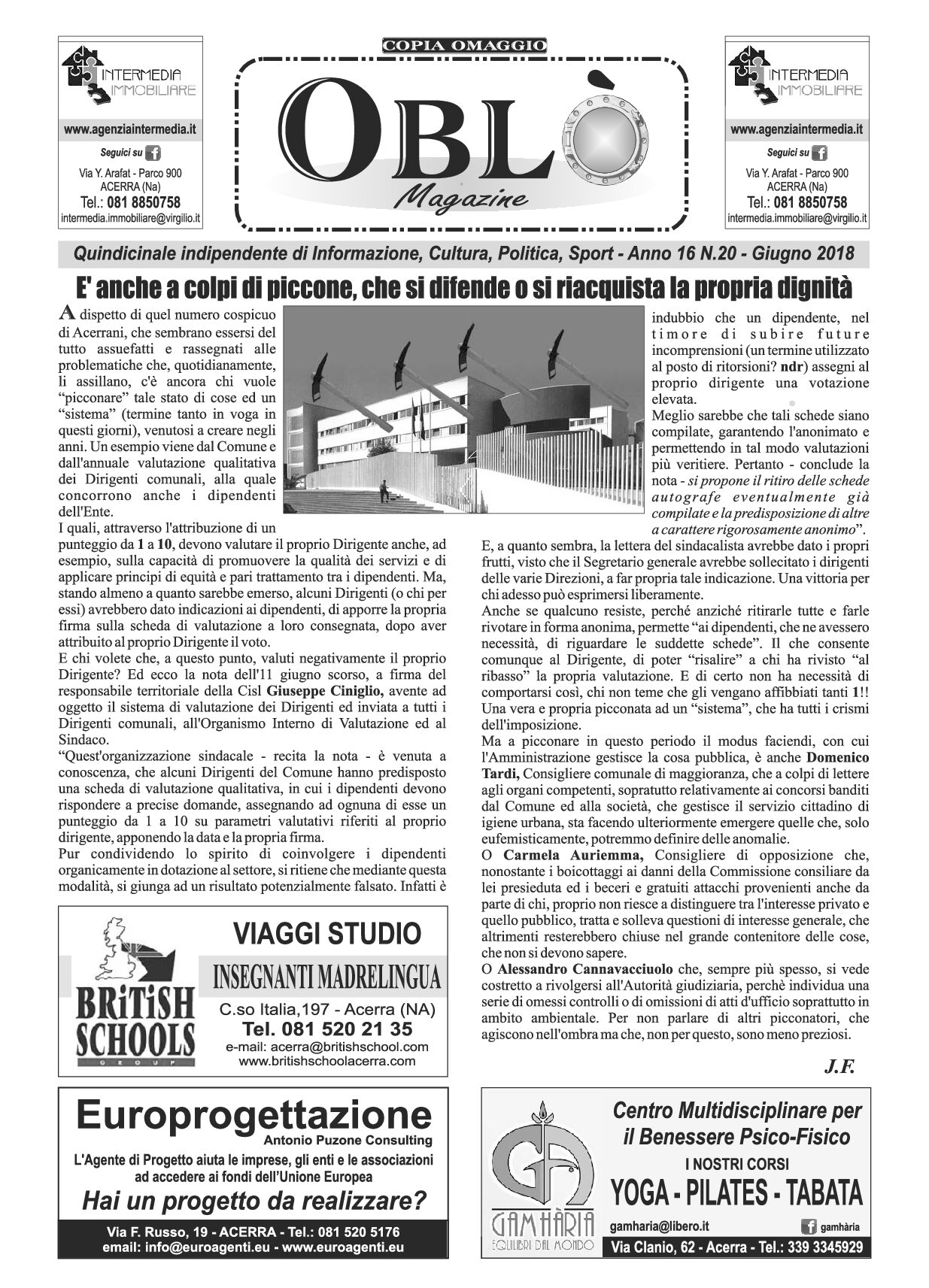 Edizione integrale del 20 giugno 2018