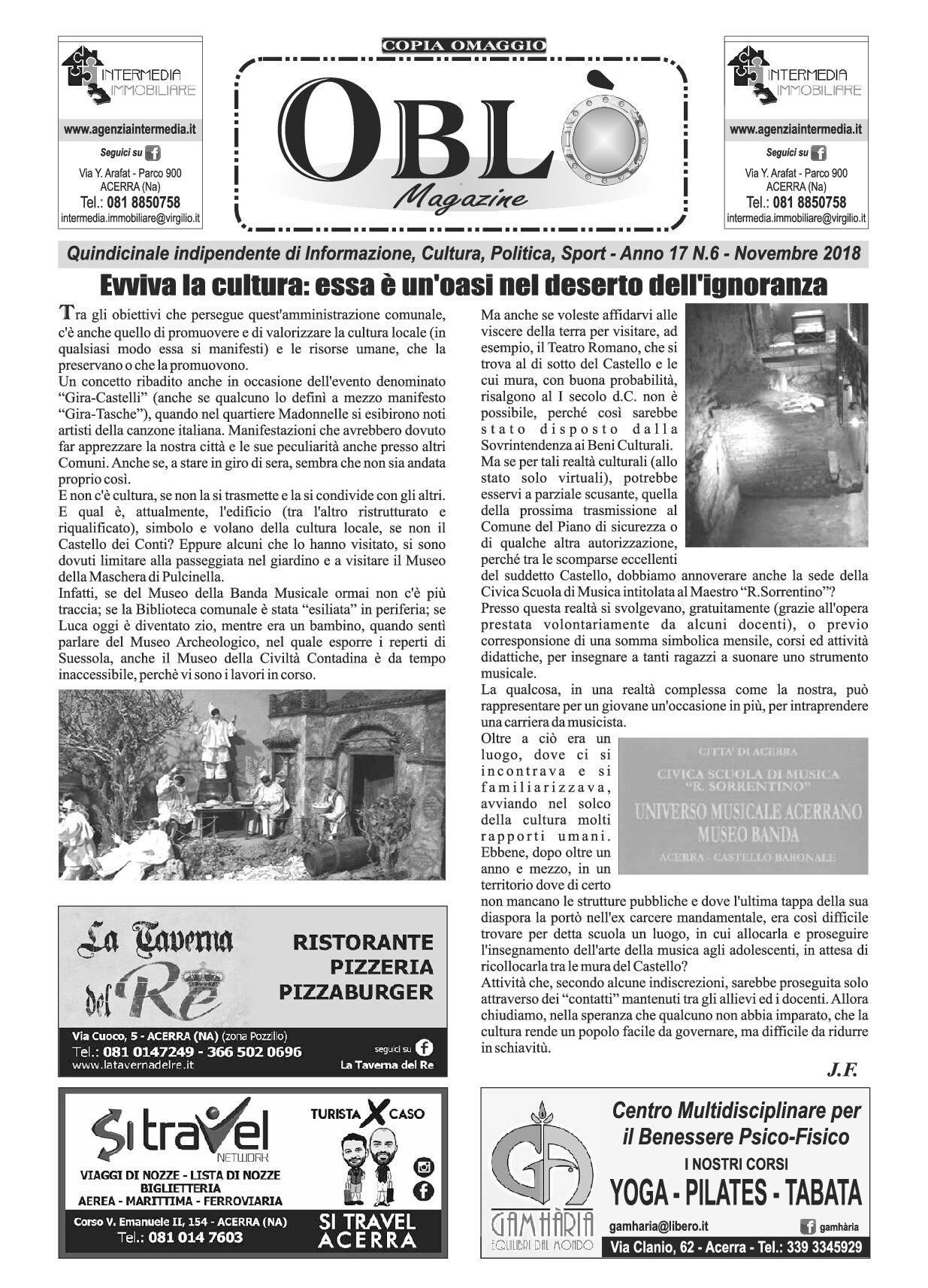 Edizione integrale del 21 novembre 2018