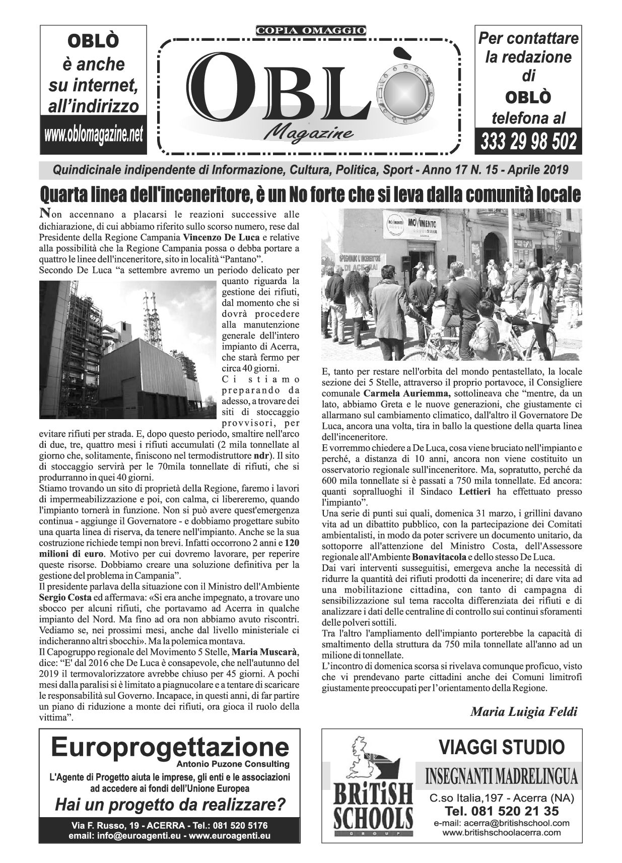 Edizione integrale del 03 aprile 2019