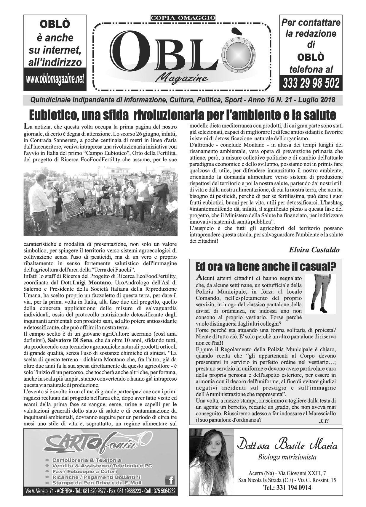 Edizione integrale del 04 luglio 2018
