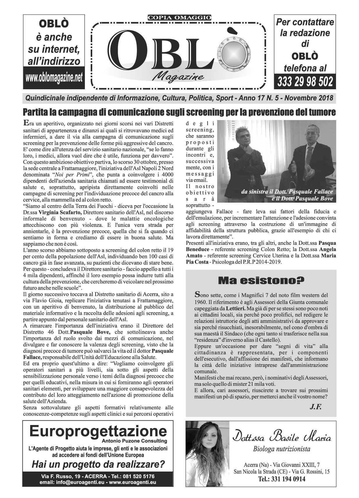 Edizione integrale del 08 novembre 2018
