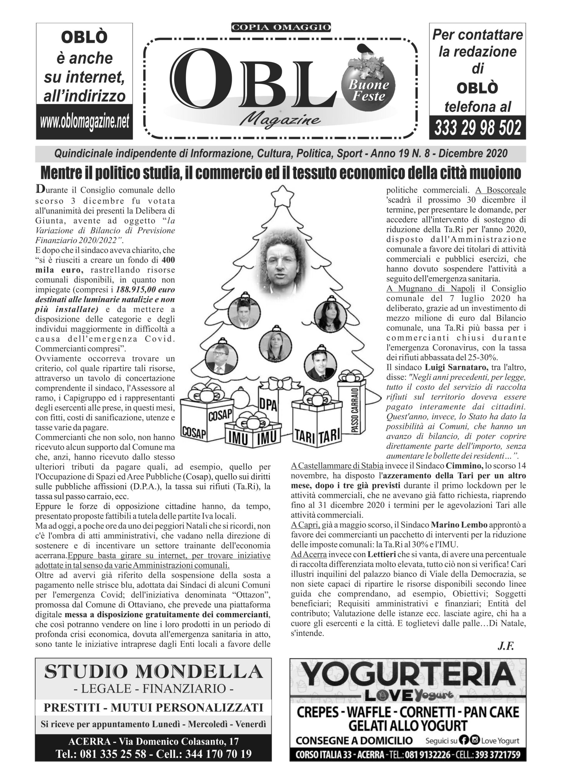 Edizione integrale del 21 dicembre 2020