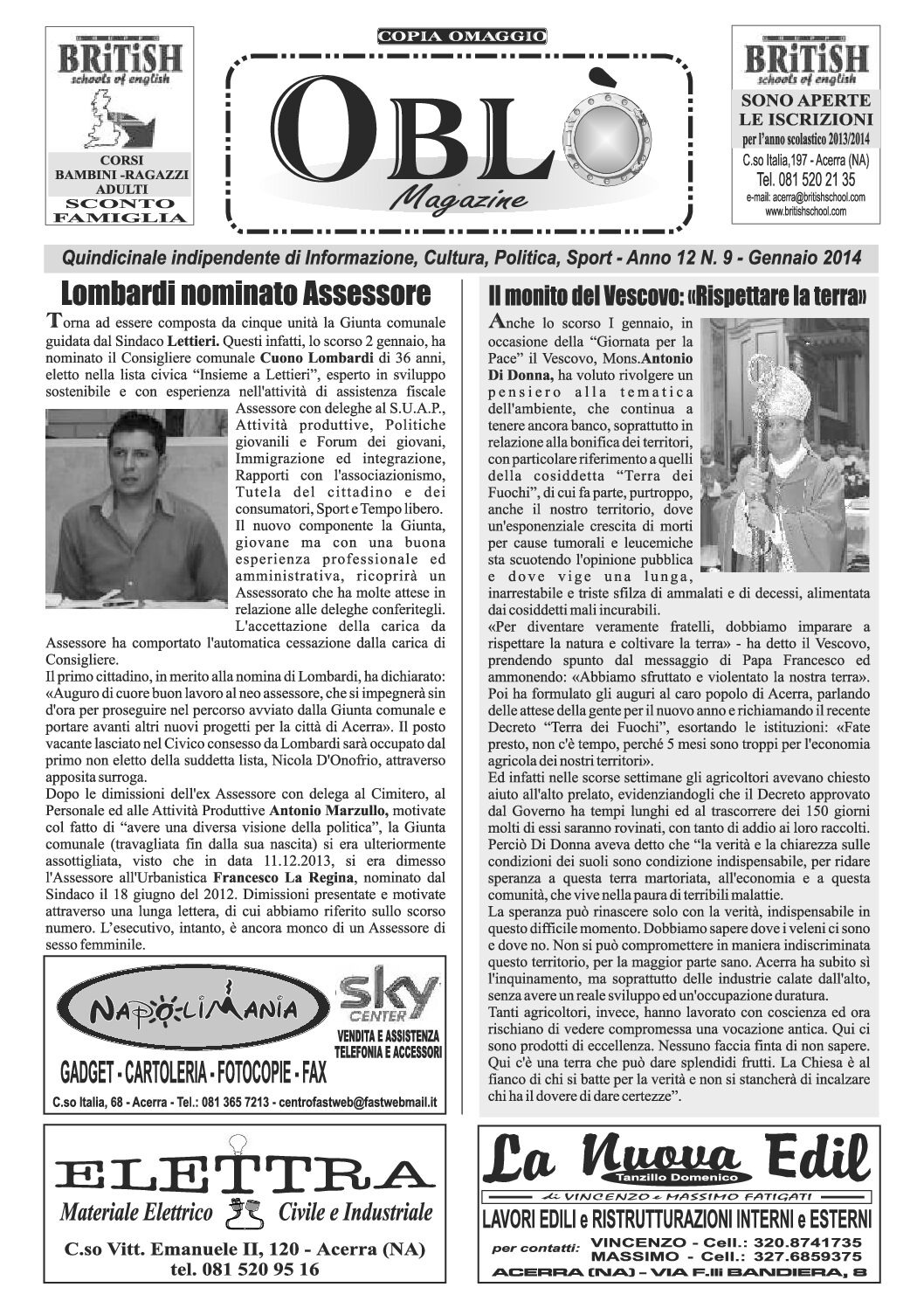 Edizione integrale del 04 gennaio 2014