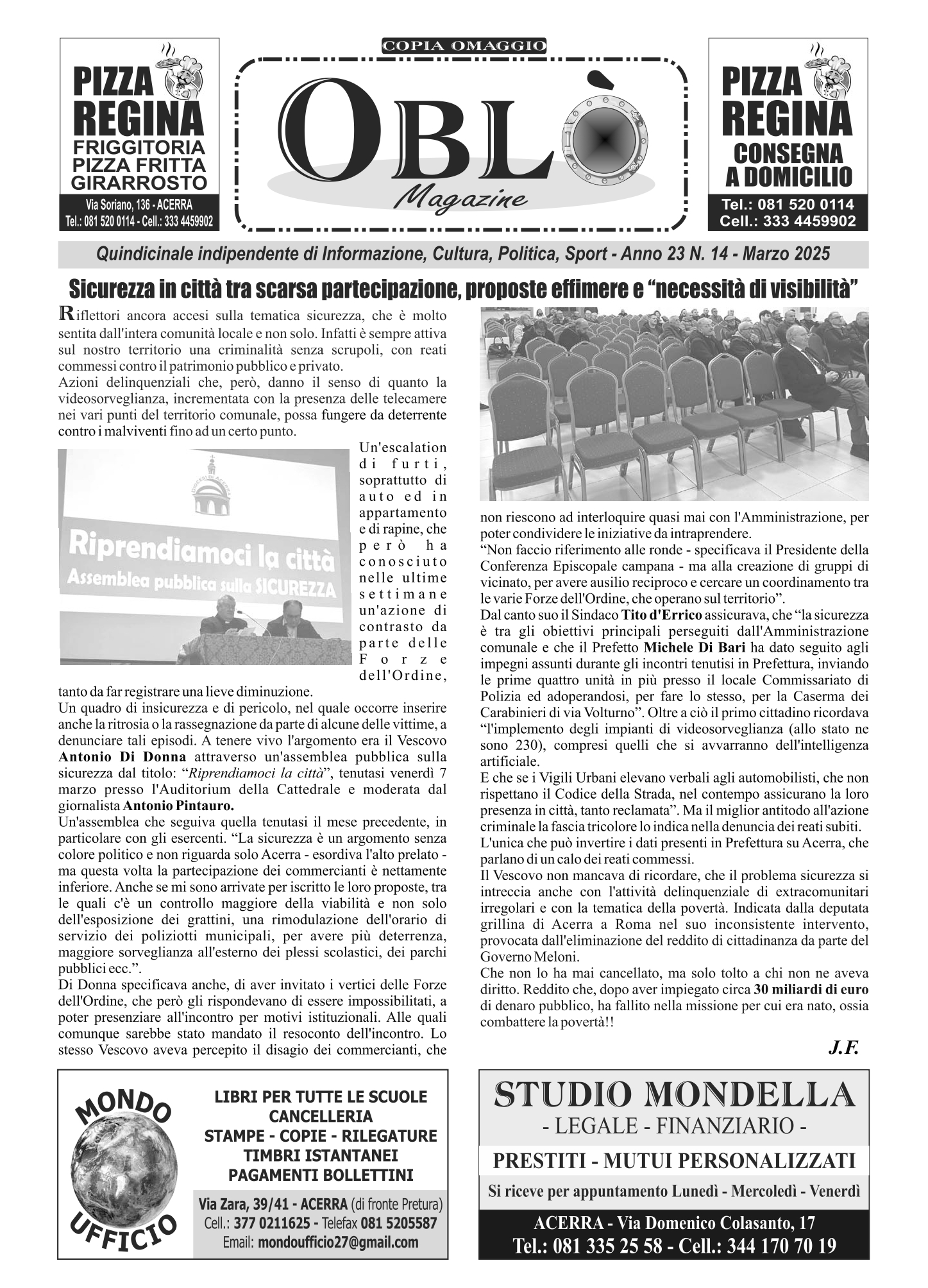 Edizione integrale 17 marzo 2025