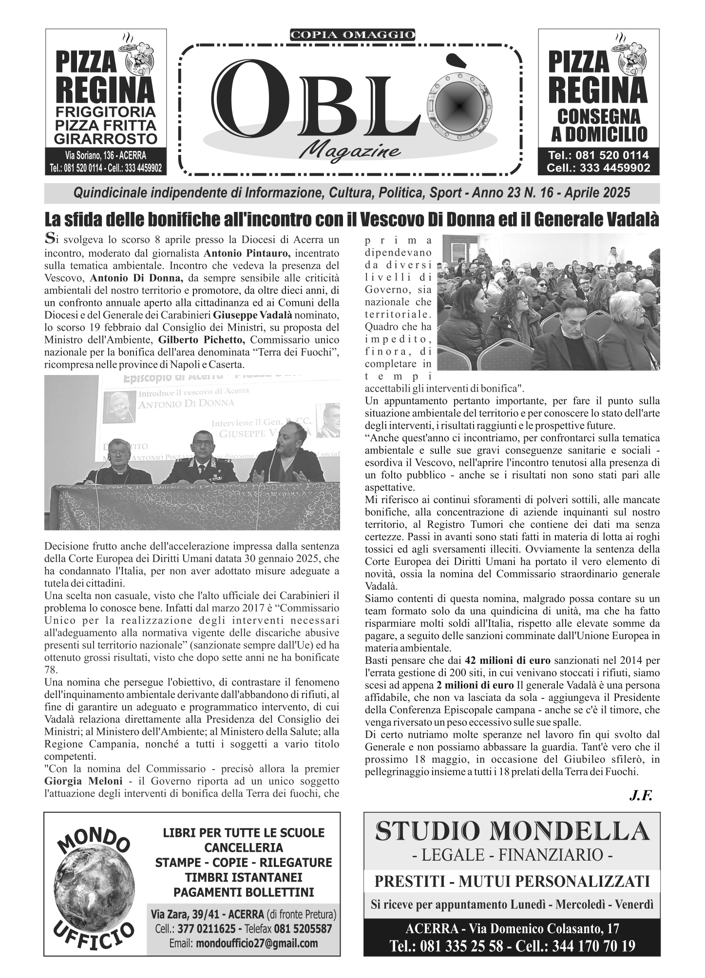 Edizione integrale 17 aprile 2025