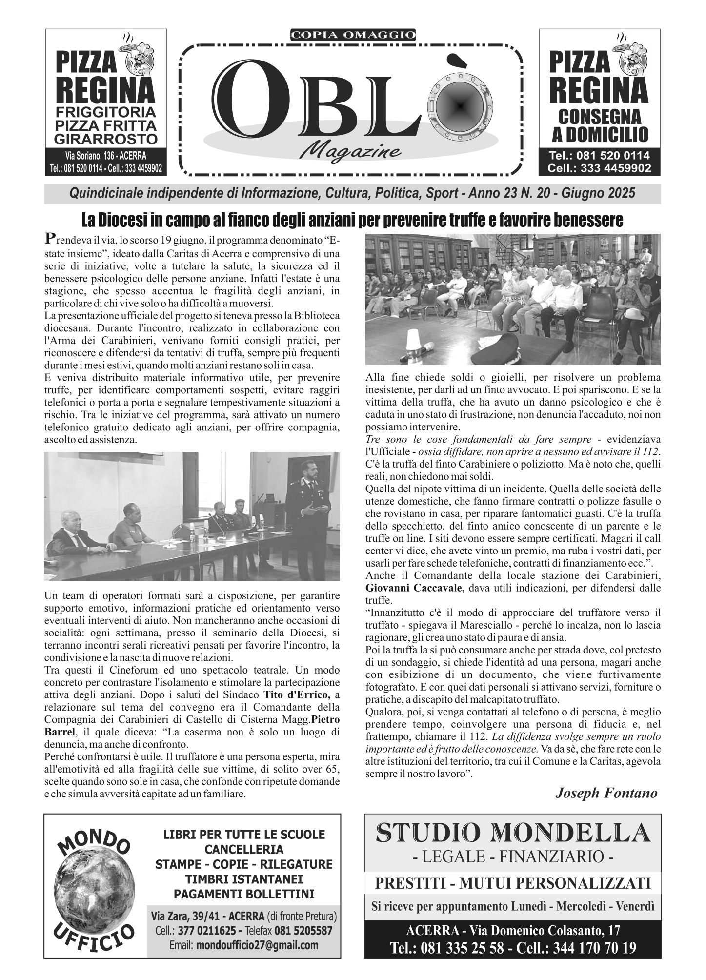 Edizione integrale 23 giugno 2025
