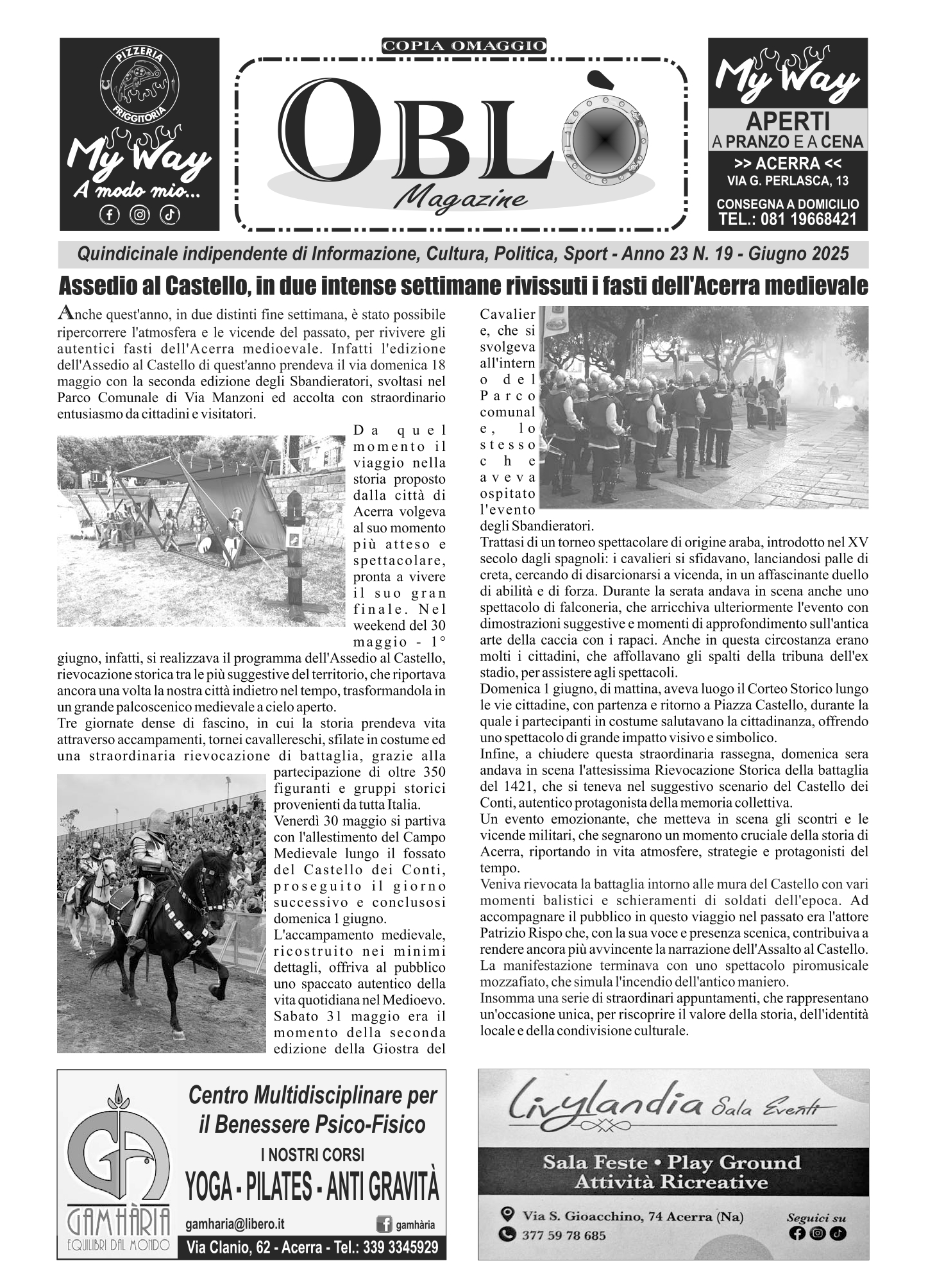 Edizione integrale 9 giugno 2025