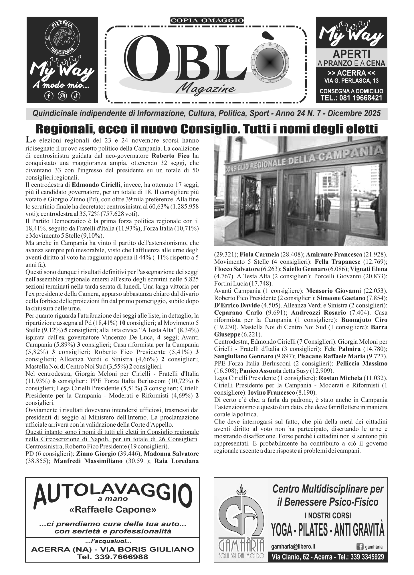 Edizione integrale 1 dicembre 2025